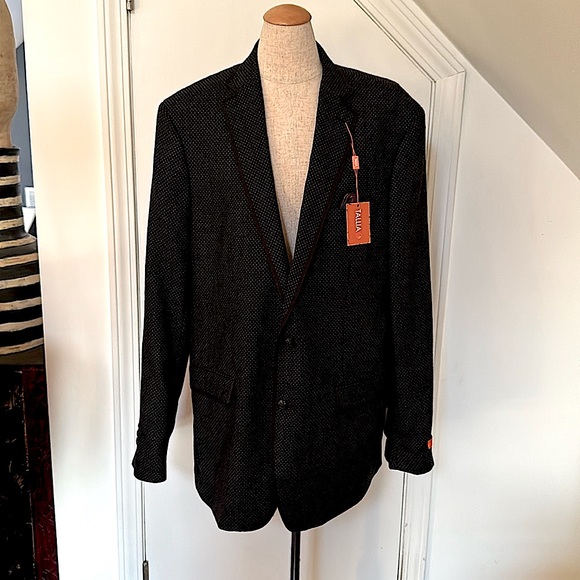 TALLIA Other - NWT!!! Men's Tallia Charcoal Wool Blazer!! 44L